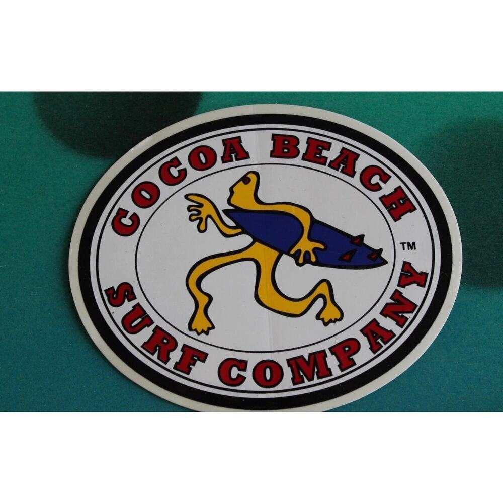 VTG COCOA BEACH SURF CO. Florida Surfboards SURF FUSION Vintage Surfing STICKER